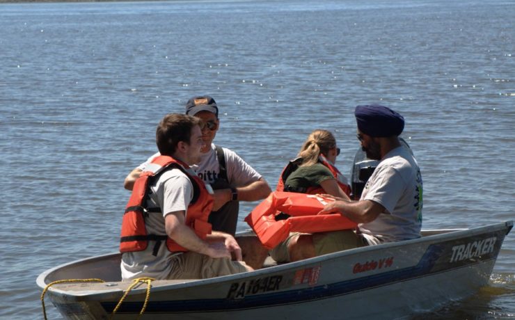 deloitte trash day in boat