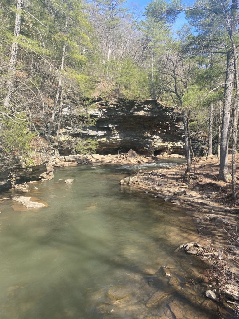 waterfall at Trough Creek State Park