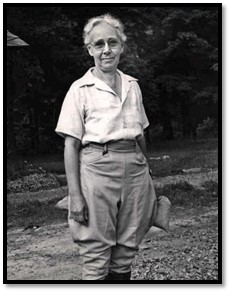 Dr E Lucy Braun during field research date unknown courtesy of University of Cincinnati