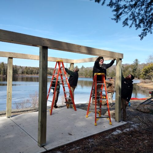 loyalsock building a pavilion