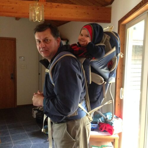 steve and backpack kidlet