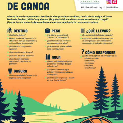 canoe camping spanish